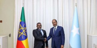 Somalia president, Ethiopia ambassador