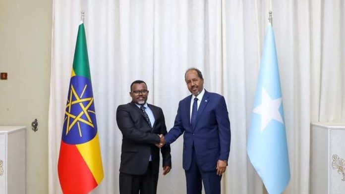 Somalia president, Ethiopia ambassador